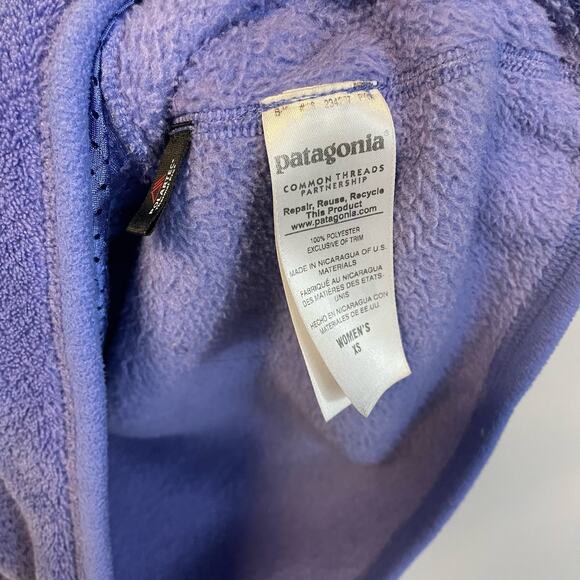 Patagonia Retool Snap Purple Pullover Kangaroo Pocket Sweater XS - Picture 3 of 6